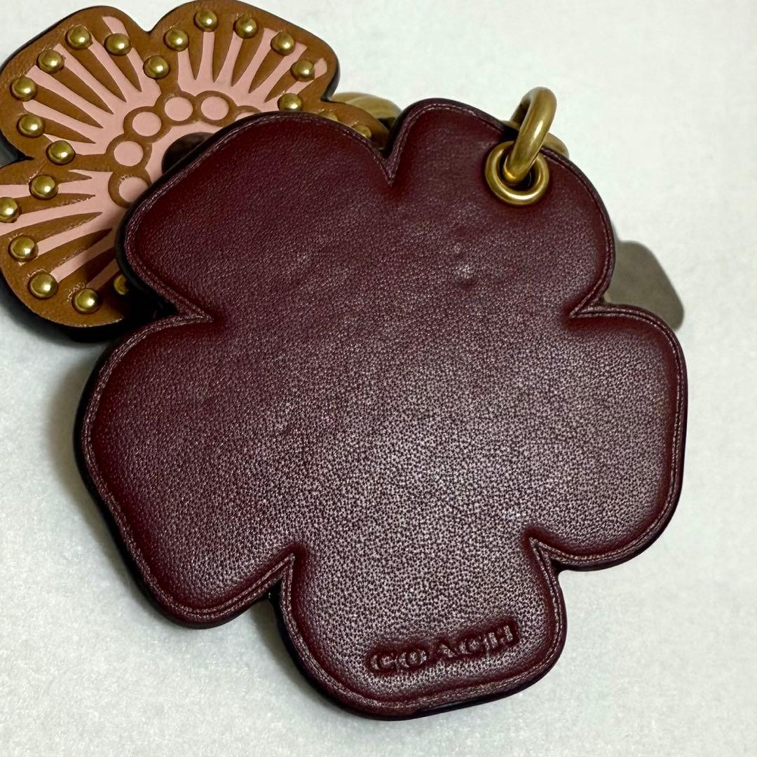 COACH コーチ ティーローズ バッグチャーム キーホルダー フラワー 花