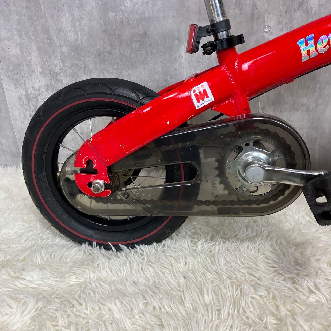 【美品】へんしんバイク 12インチ レッド　赤