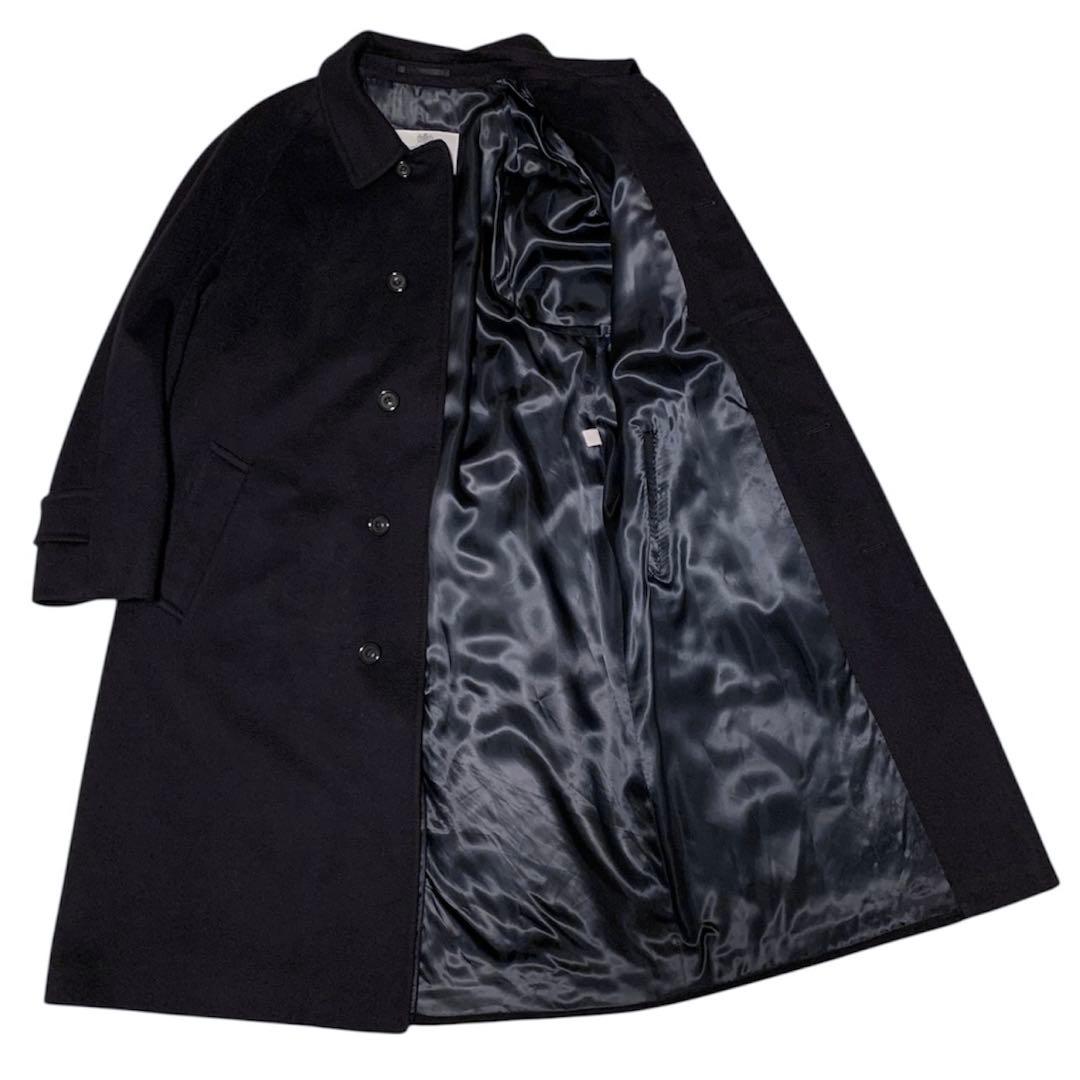 美ビンテージ　Aquascutum アクアスキュータム　カシミヤバルカラーコート