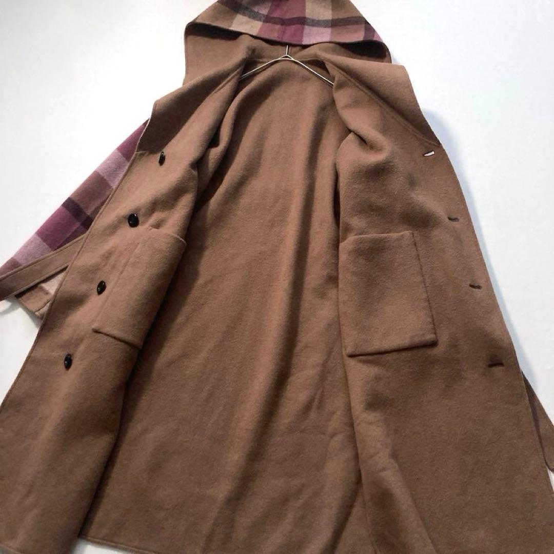 【ポポ】ブルーレーベルクレストブリッジ　ダブルフェイスロングコート