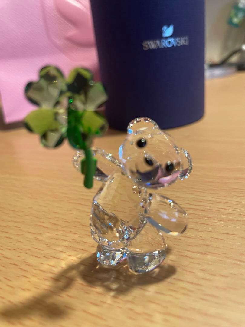 スワロフスキー　くま　クローバー