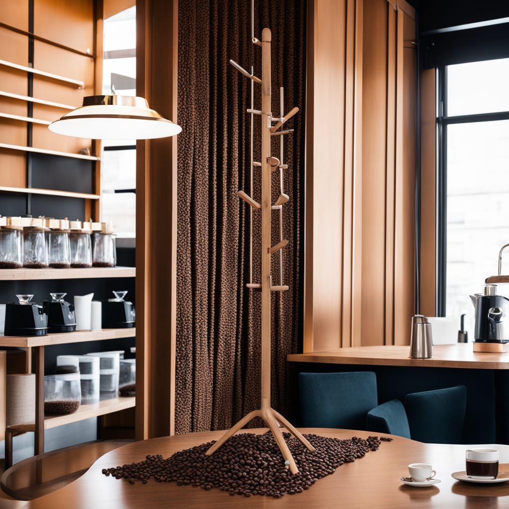 木製フリースタンディングハンガー