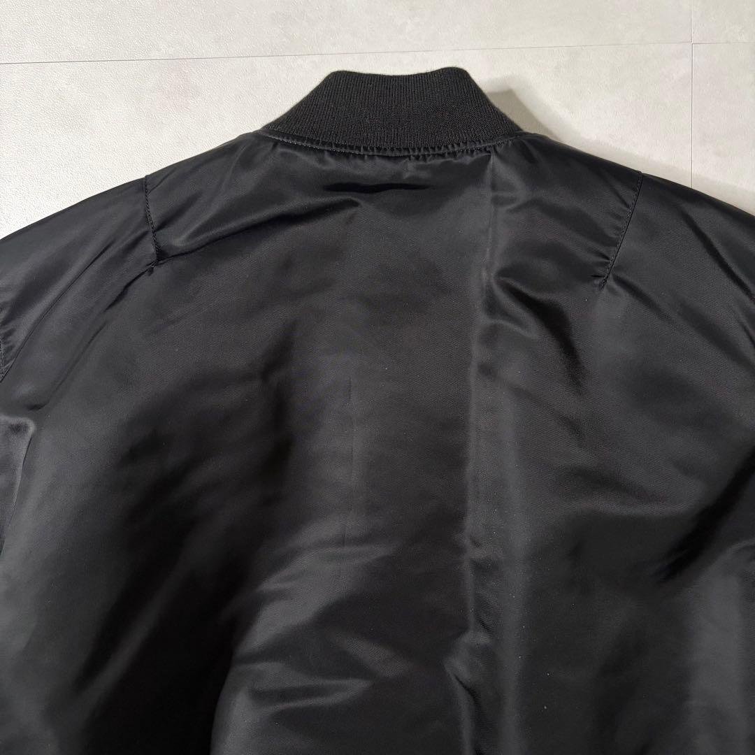 【超美品】アルファインダストリーズ MA-1 フライトジャケット ブラック L
