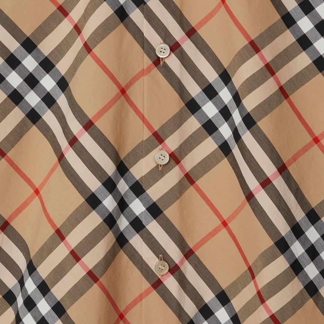 美品！ Burberry スリムフィット チェック コットンシャツ