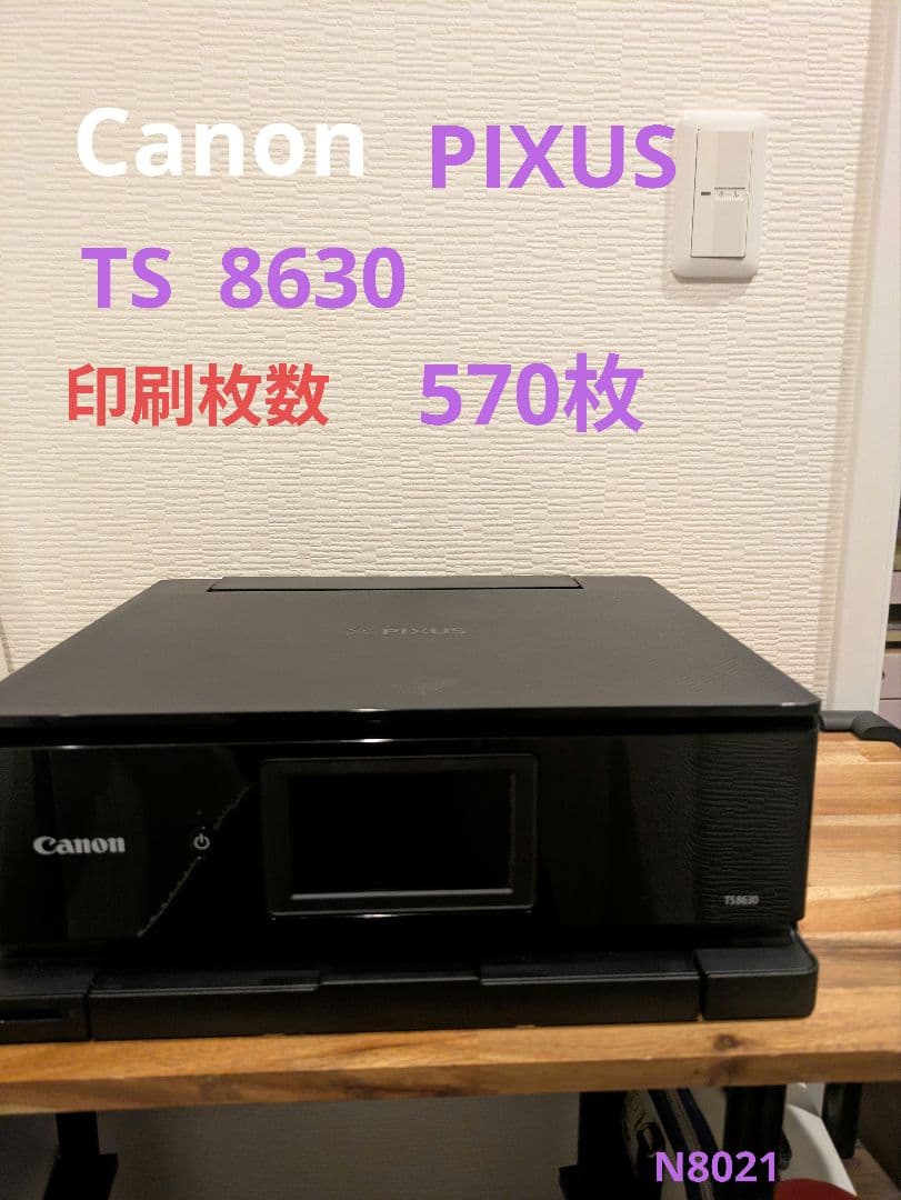 Canon PIXUS TS 8630 印刷枚数 570枚 N8021