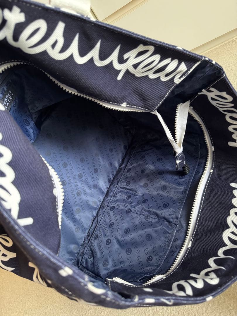 【美品】PEARLY GATES パーリーゲイツ ロッカーバッグ ネイビー 紺