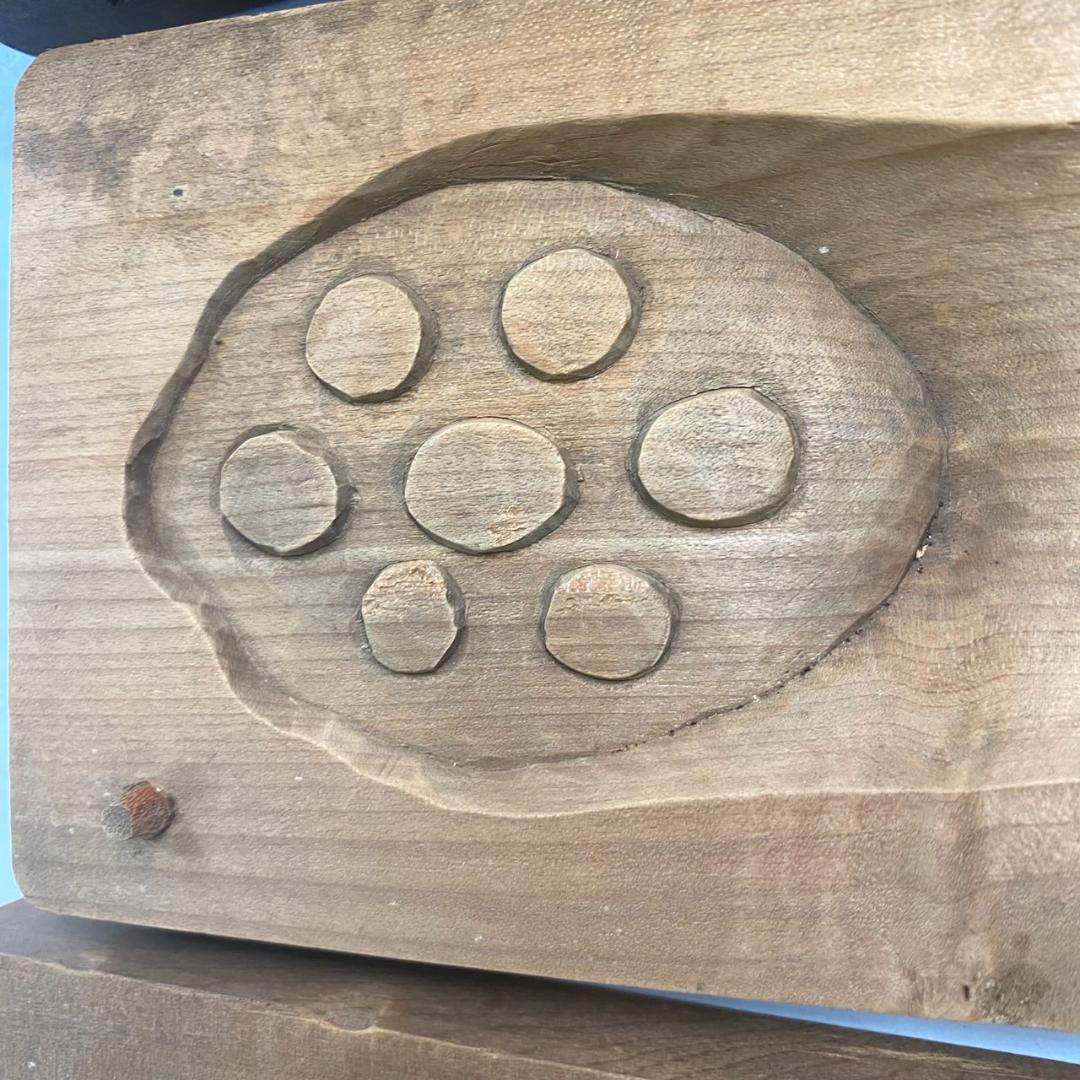 コレクター向け　和菓子道具　木型「蓮根」 3種類セット