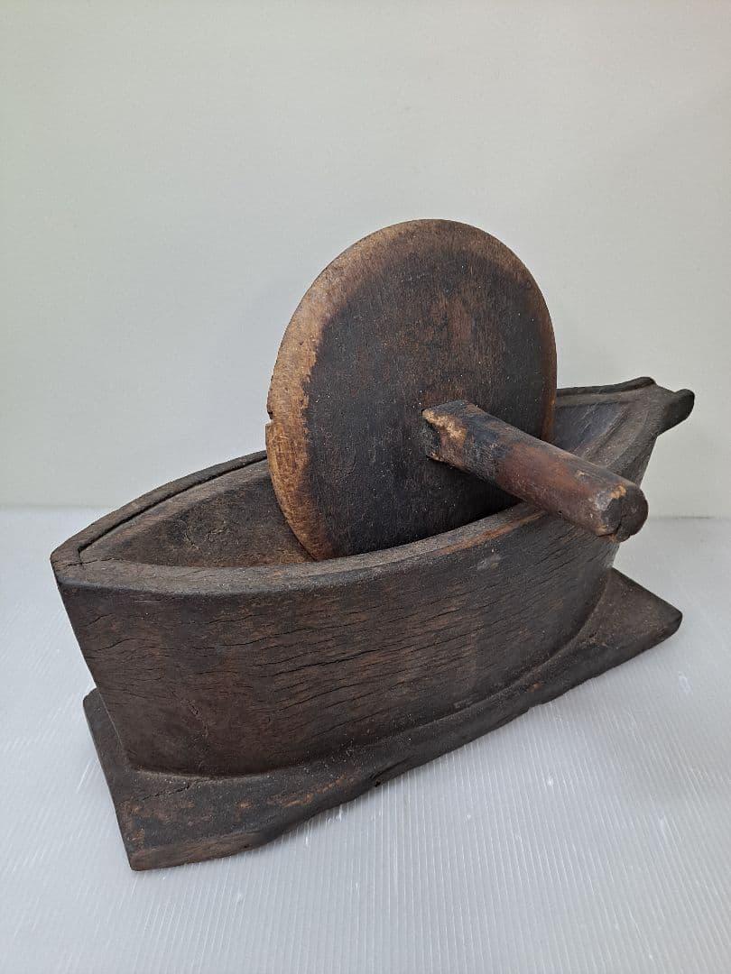 薬研 やげん 骨董品 漢方 調剤器具 木製