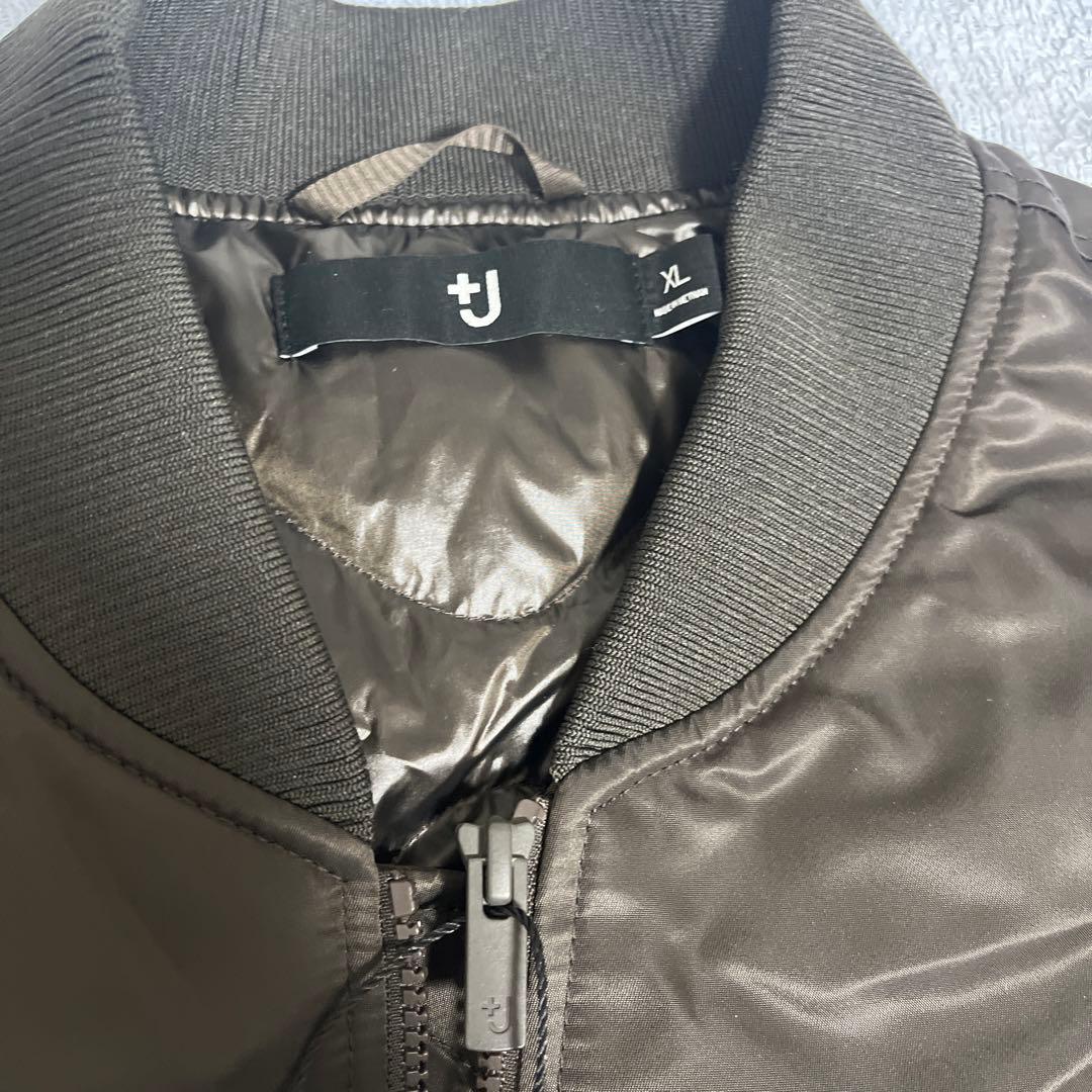 UNIQLO+J ハイブリッドダウンオーバーサイズMA-1 グレー XL 新品