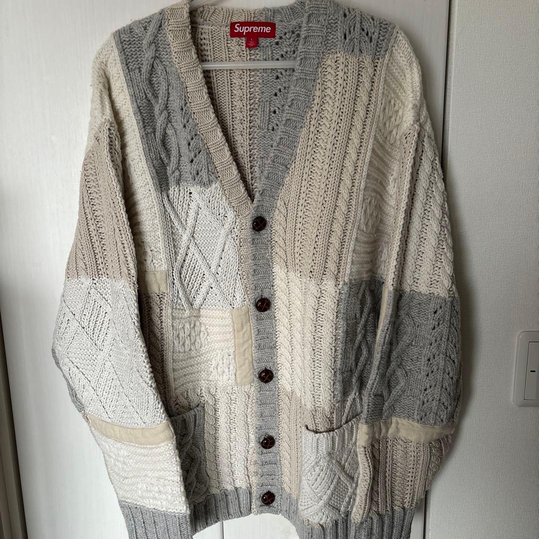 supreme パッチワークカーディガン