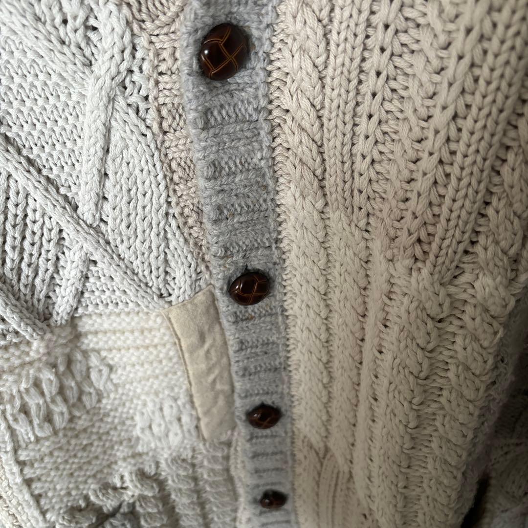 supreme パッチワークカーディガン