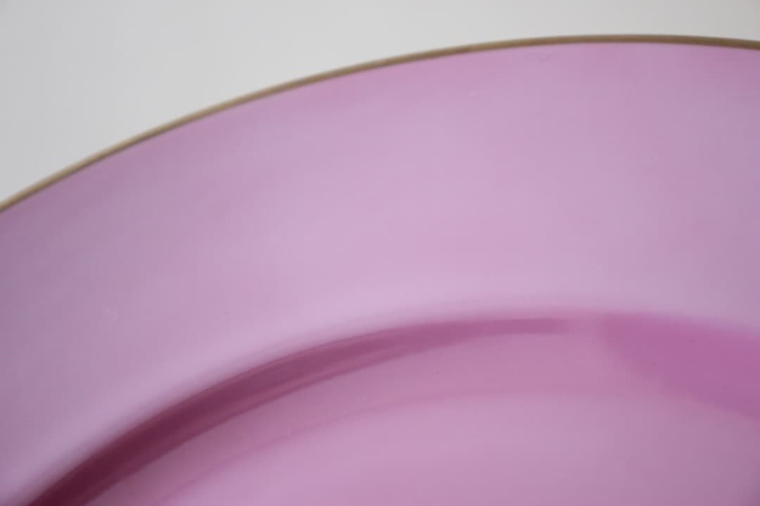 イタリア　リチャードジノリ　ドッチア窯　３０cm　金彩プレート　ピンク