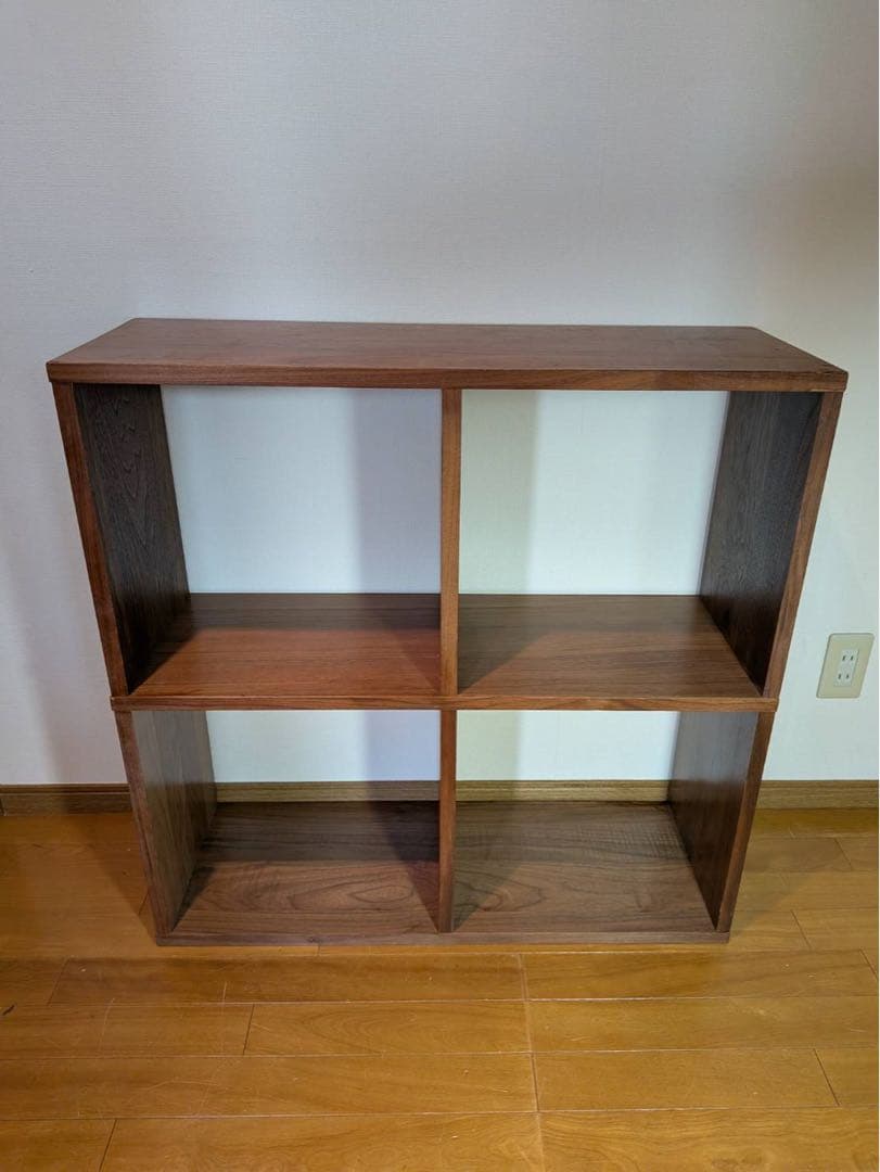 ■送料込■無印 スタッキングシェルフ 2×2 木製家具 棚 ラック収納MUJI