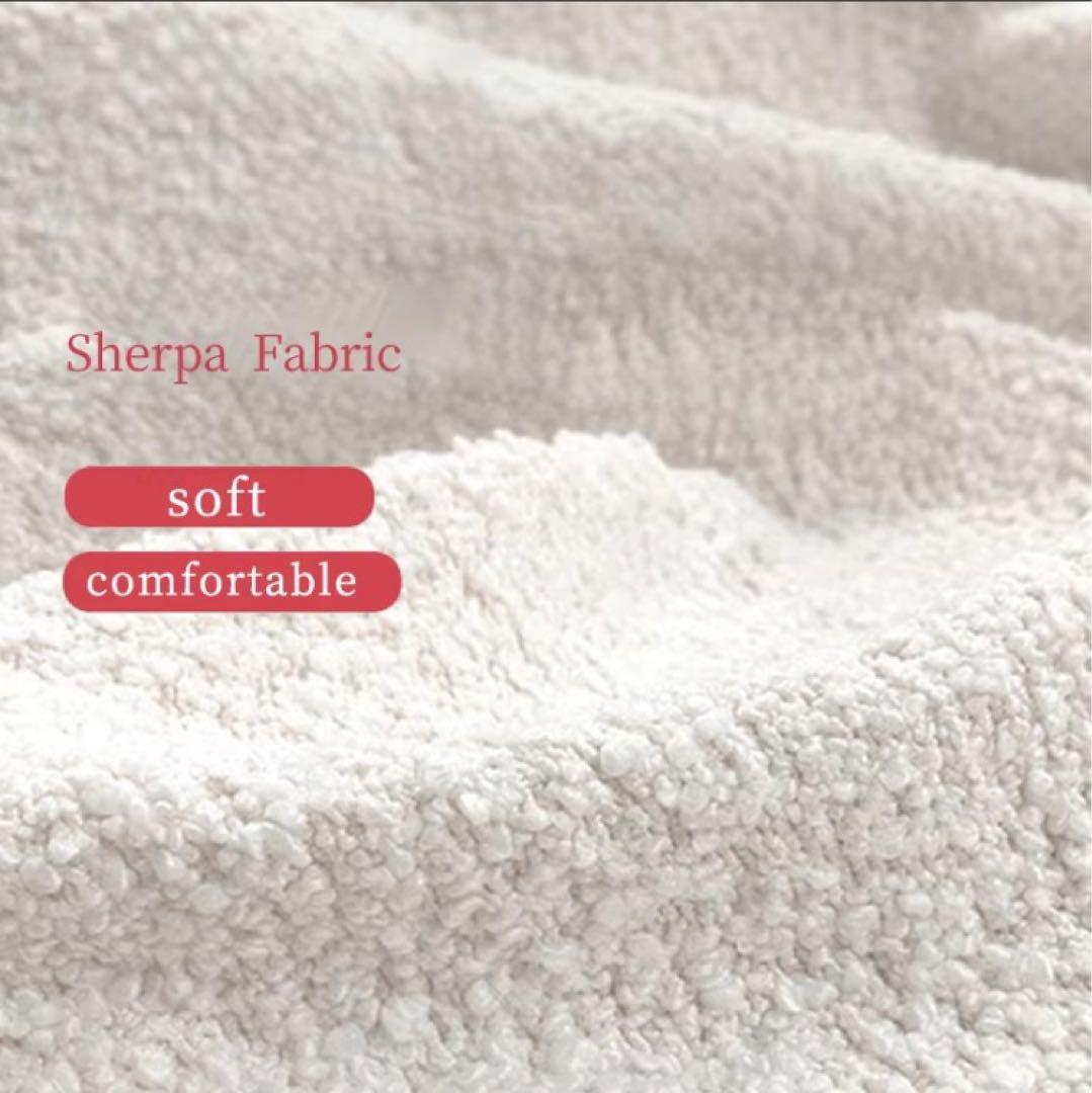 モダン ホワイトファブリックソファ 3人掛け