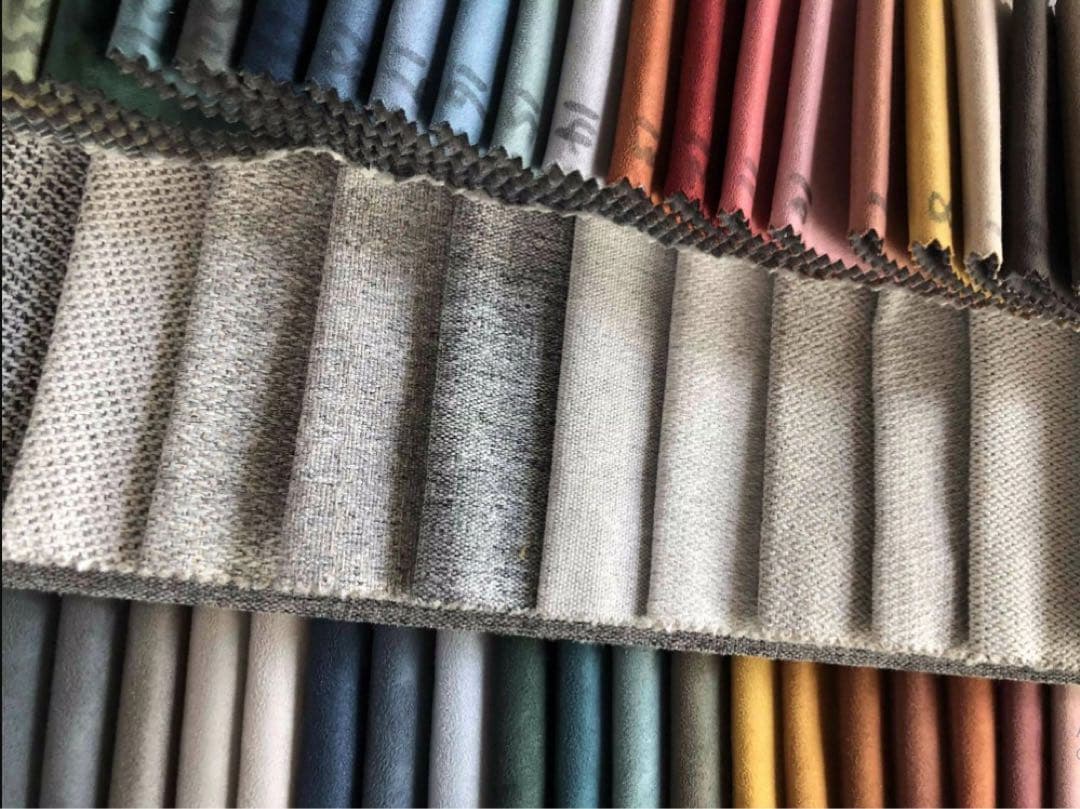 モダン ホワイトファブリックソファ 3人掛け