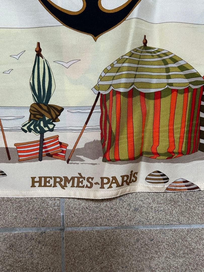 『希少・美品』HERMESエルメス　マルジェラ期　総柄シルク　半袖シャツ 40