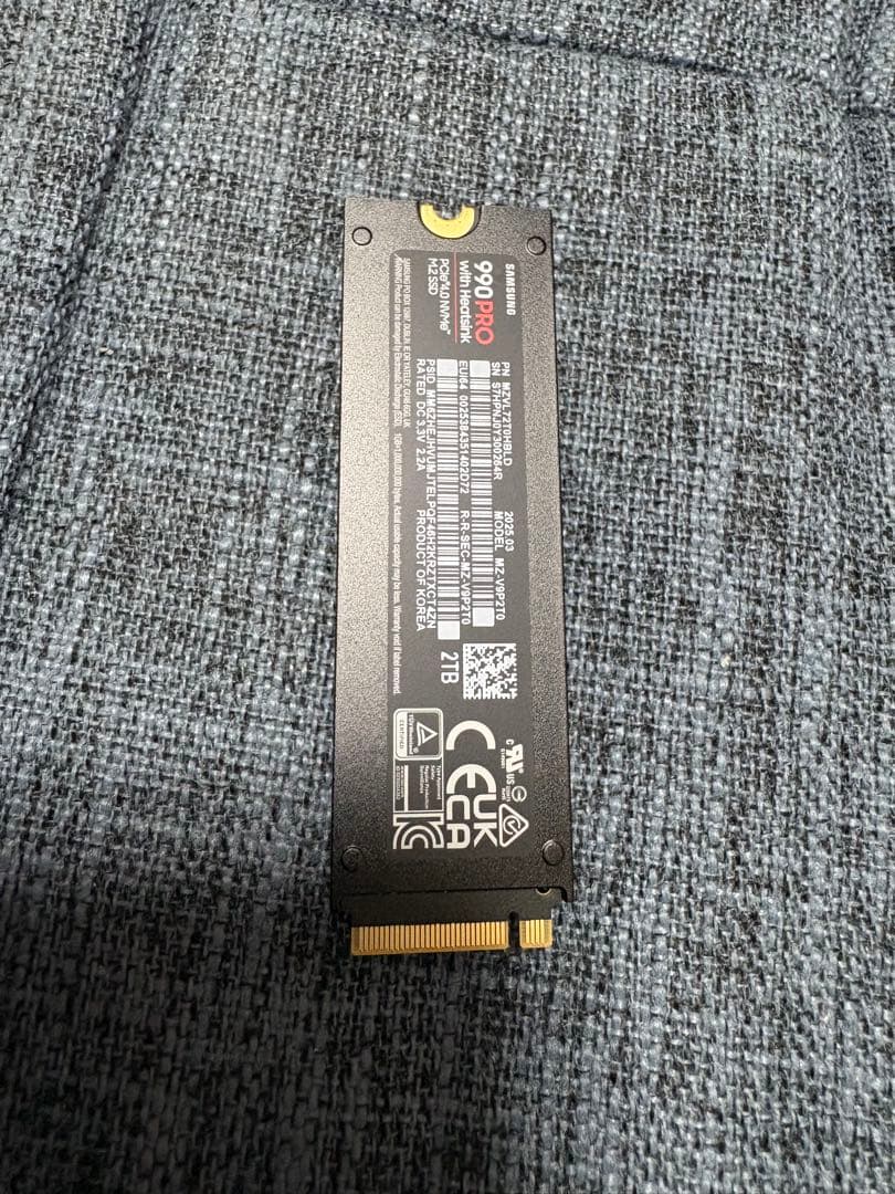 あ*K様 Samsung 990 PRO ヒートシンクモデル 2TB PS5動作