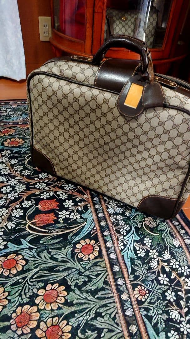 ジャンク オールドグッチ ヴィンテージ トラベルバッグ トランク