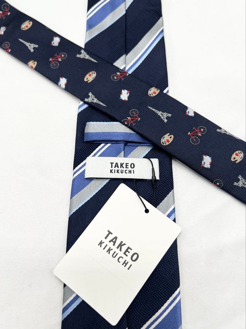 【新品未使用（165）】タケオキクチ ネクタイ ストライプ柄