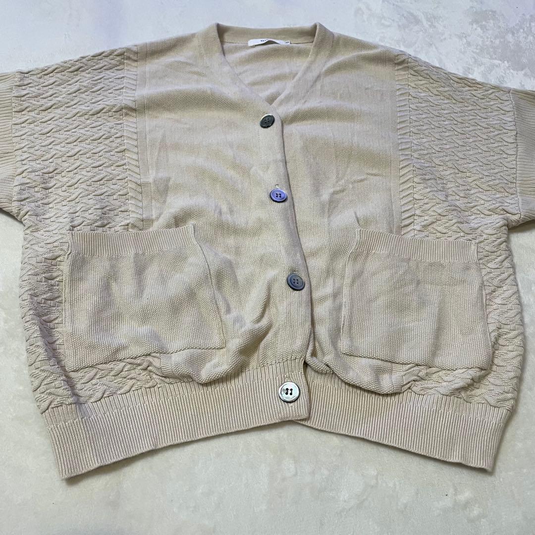 YASHIKI Hanaikada カーディガン　(IVORY) ニット