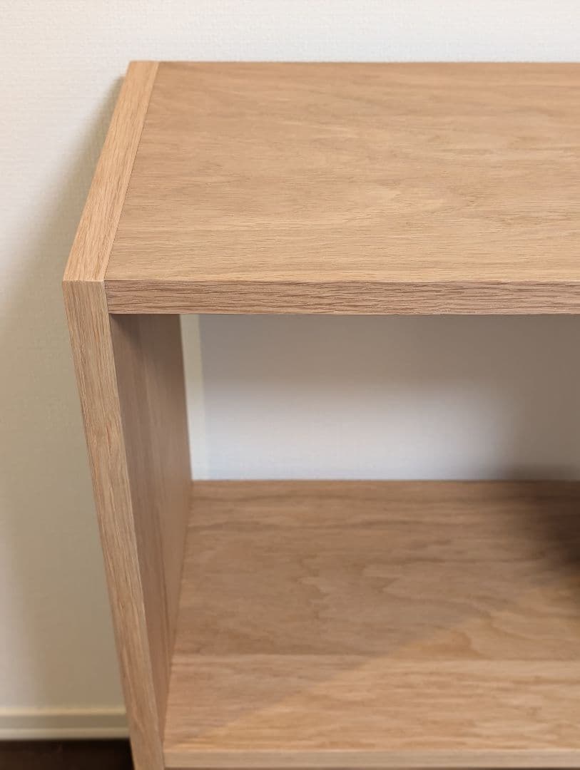 無印 スタッキングシェルフ 2段 オーク材
