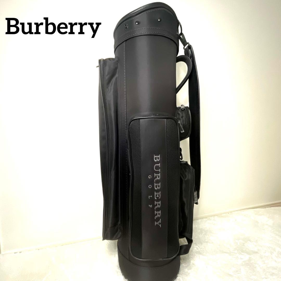 未使用級✨希少✨BURBERRY GOLF キャディバッグ 黒 フルセット