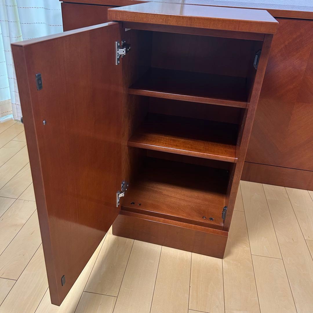 極希少カリモク　アラード　突板　ダイヤモンド貼り　サイドボード　キャビネット②