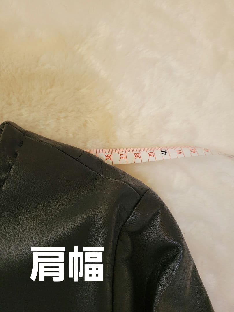 和光　GraceClub　本革　羊革　ノーカラーコート　ラムレザーコート　コート