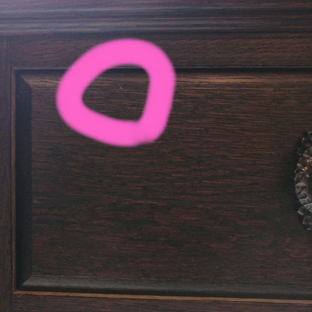 アンティーク風無垢テーブル　ガラス天板　ショーケース　引き出し　オーダーメイド