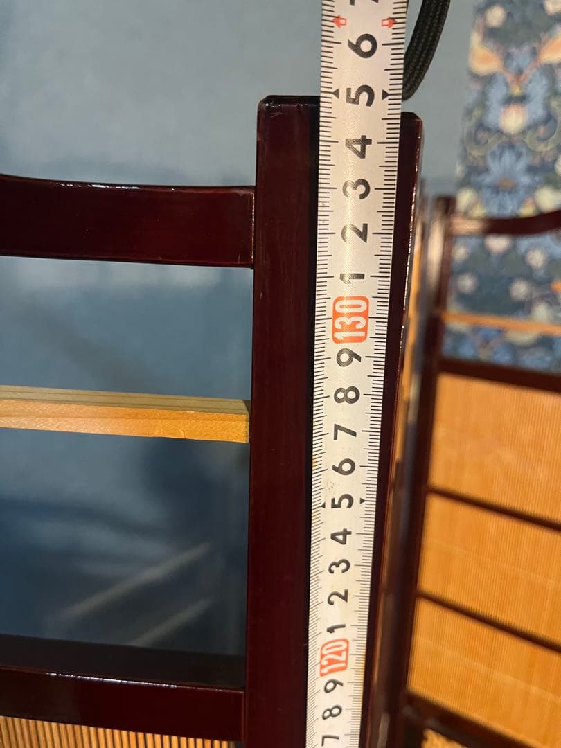 竹細工 衝立 4連 パーテーション 和風 モダン 間仕切り 昭和レトロ 古家具