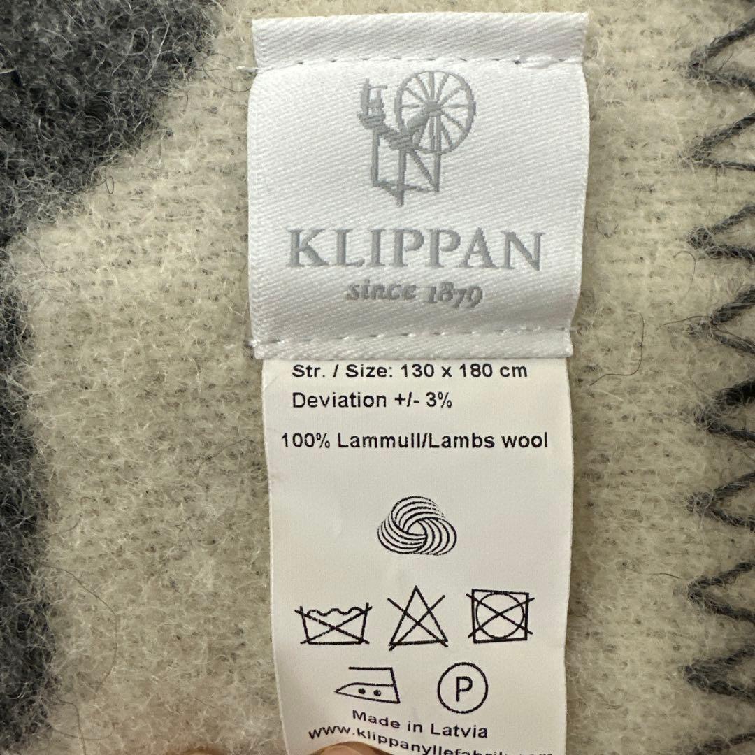 KLIPPAN SHEEP WOOL BLANKET 毛布 ひざ掛け 北欧 雑貨