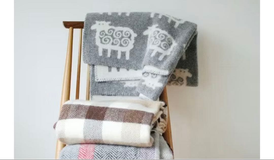 KLIPPAN SHEEP WOOL BLANKET 毛布 ひざ掛け 北欧 雑貨