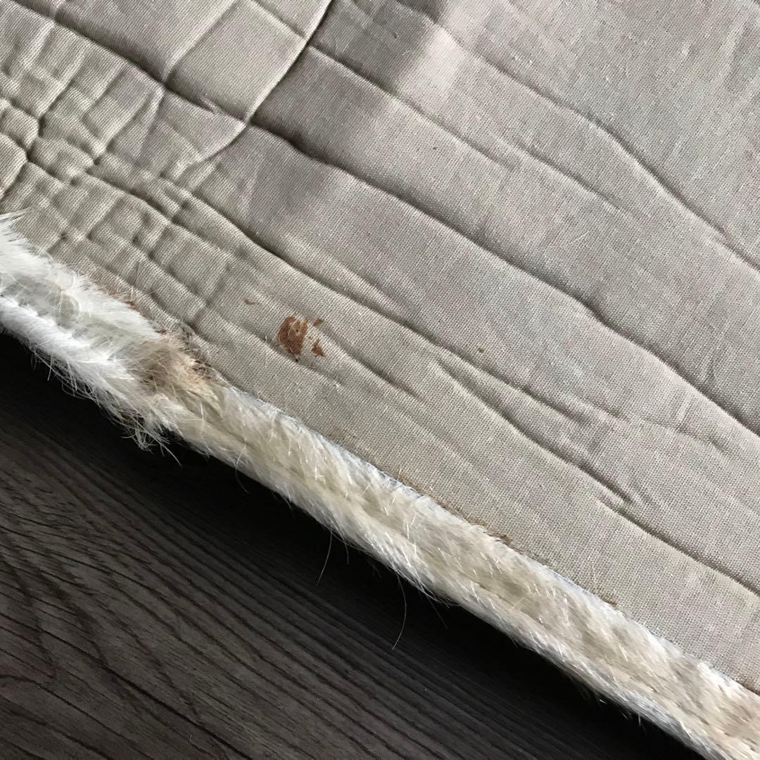 牛 ラグ ラグマット 皮 パッチワーク 絨毯 157x237cm ①