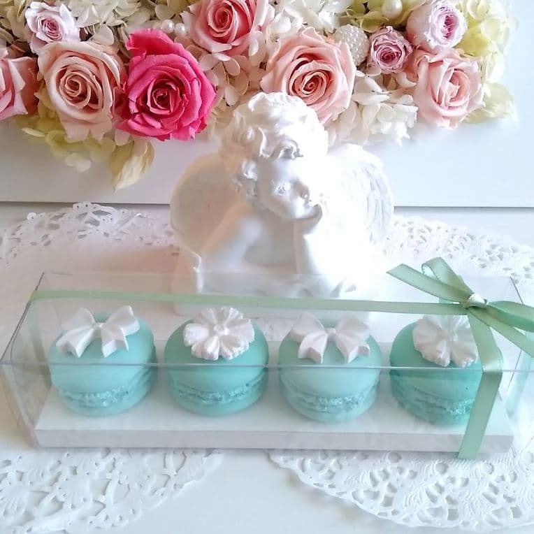 アロマストーンエンジェル＆ティファニーブルーマカロンセット