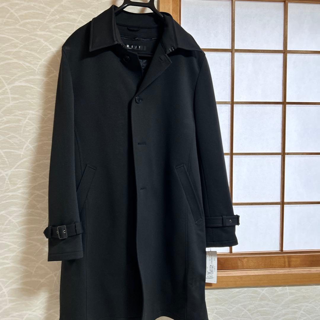 ブラック トレンチコート Lサイズ 撥水加工AOKI✖️TEIJIN