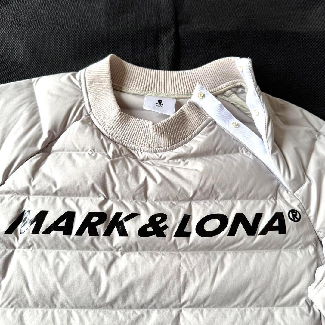 極美品　マークアンドロナ　ダウン　スニード　スカル　ロゴ　セットアップ　グレー