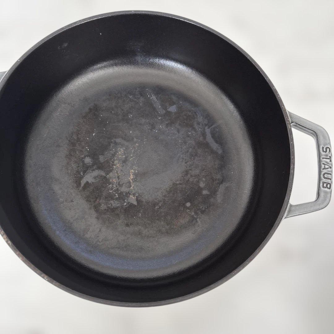 STAUB グラファイングレー24cm鍋 ソテーフライパン　両手鍋