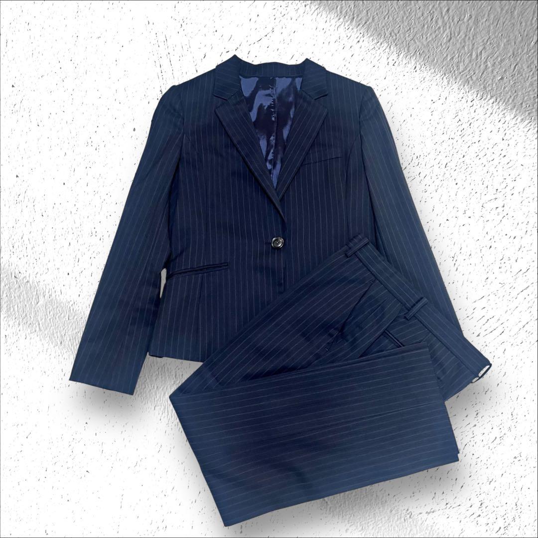 美品✨グリーンレーベルリラクシング　セットアップスーツ　ネイビー　36 ビジネス