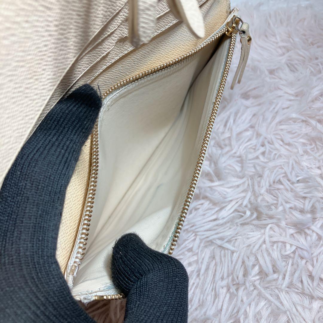 美品に近い ルイヴィトン ダミエ アズール ポルトフォイユ アンソリット 長財布