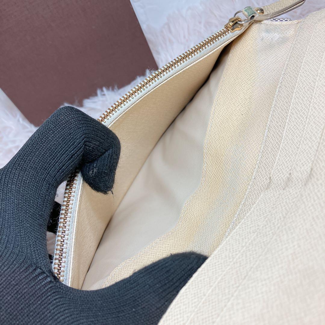 美品に近い ルイヴィトン ダミエ アズール ポルトフォイユ アンソリット 長財布