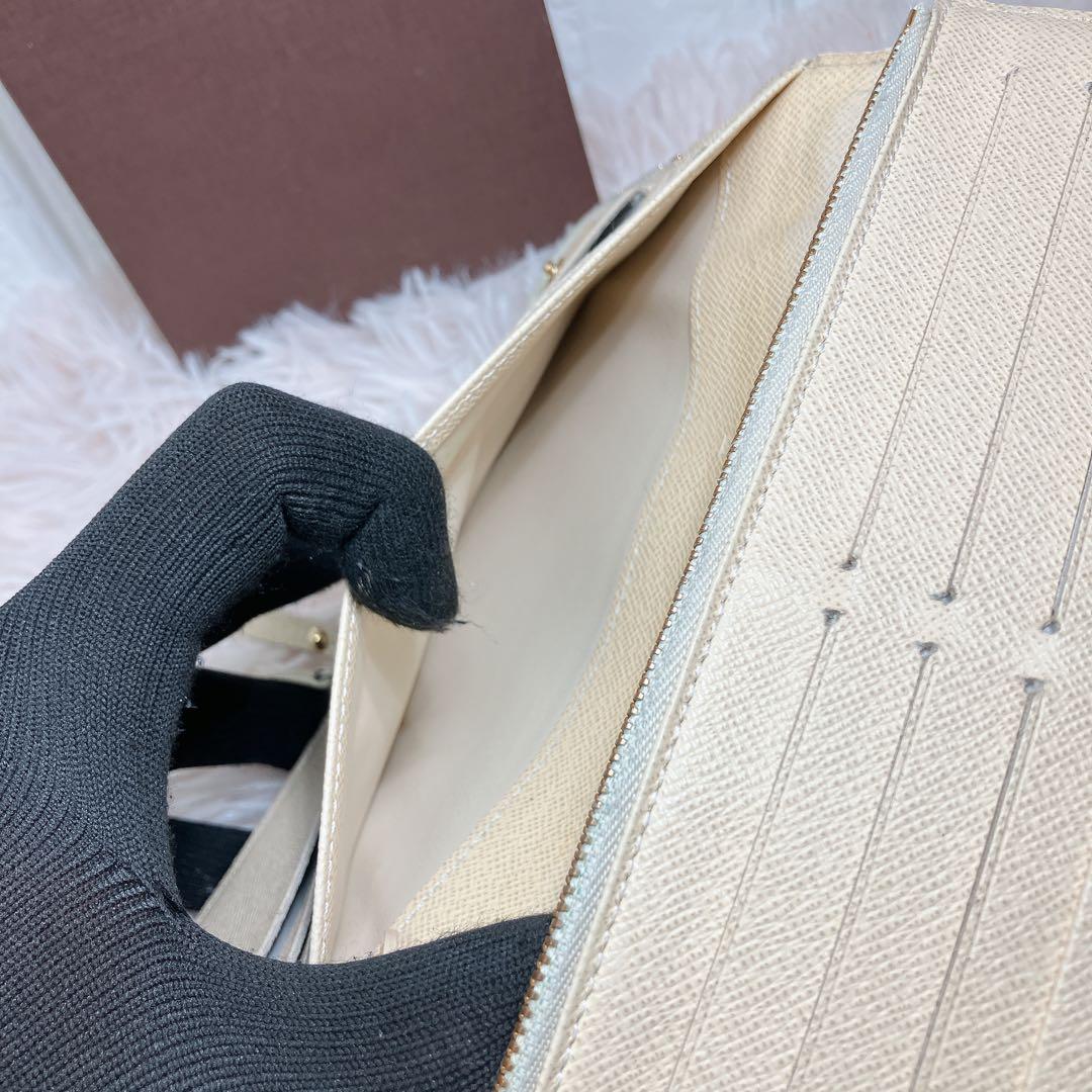 美品に近い ルイヴィトン ダミエ アズール ポルトフォイユ アンソリット 長財布