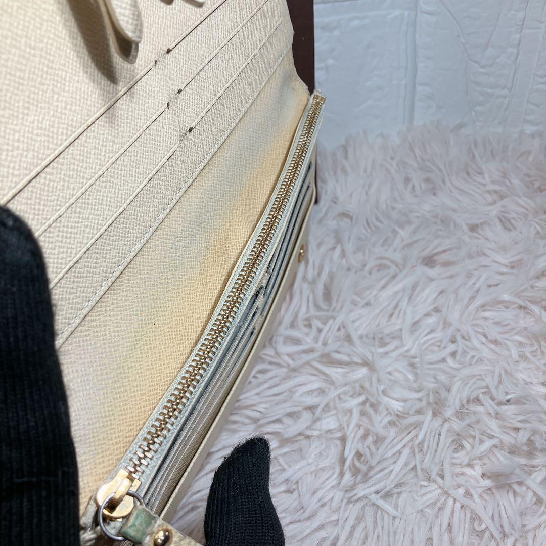 美品に近い ルイヴィトン ダミエ アズール ポルトフォイユ アンソリット 長財布