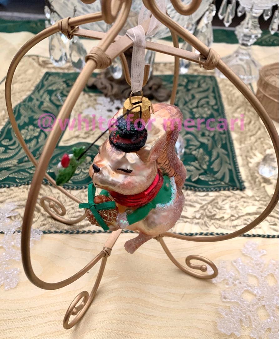 専用♡アメリカ クリスマスオーナメントプレゼント♡微笑みリスちゃん