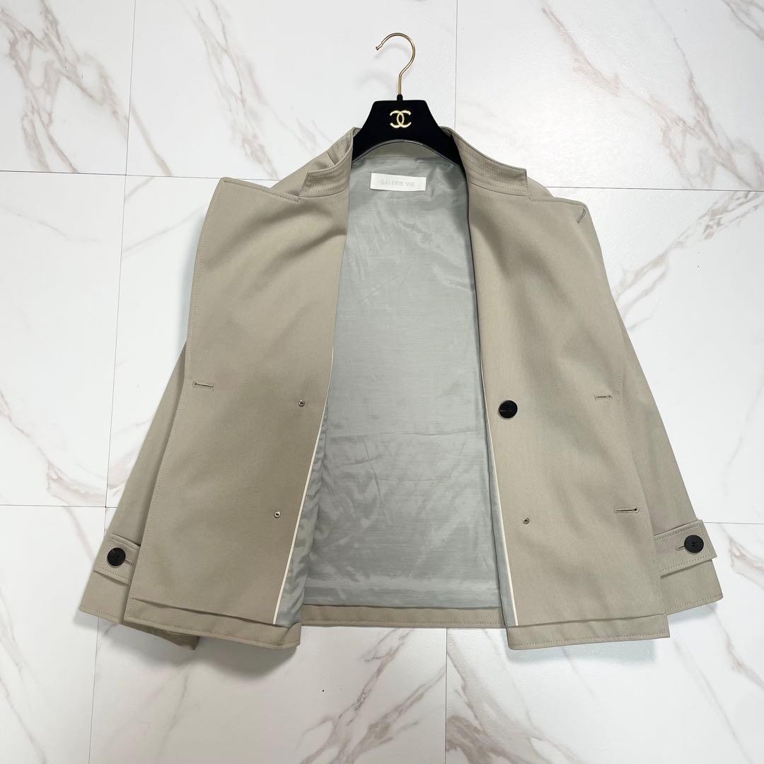 近年✨GALERIE VIE コットンウールギャバジン ショートトレンチコート