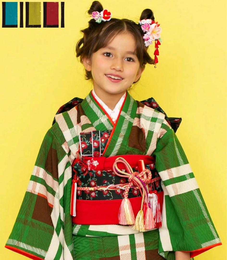 在庫処分特価　七五三着物 7歳 女の子 着物 単品　式部浪漫姉妹ブランド　リリー