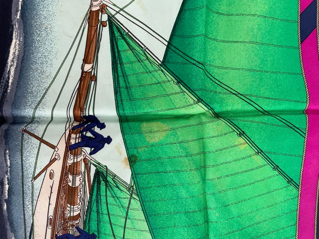 HERMES エルメス スカーフ カレ90 疾風 RAFALES シルク