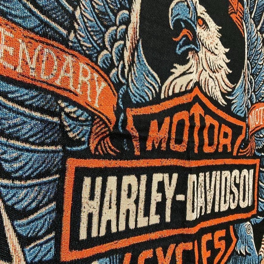 BNQE ロゴ ラグ マット タペストリー ビンテージ ハーレー ダビッドソン