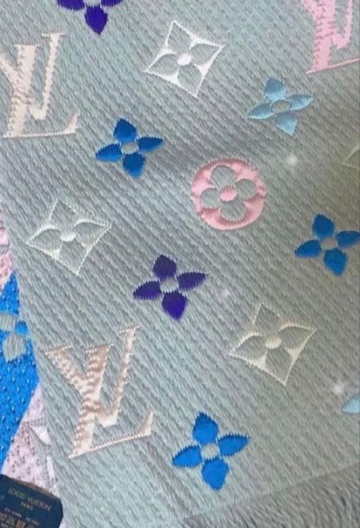 【極美品】Louis Vuitton エシャルプ・ロゴマニア レインボー