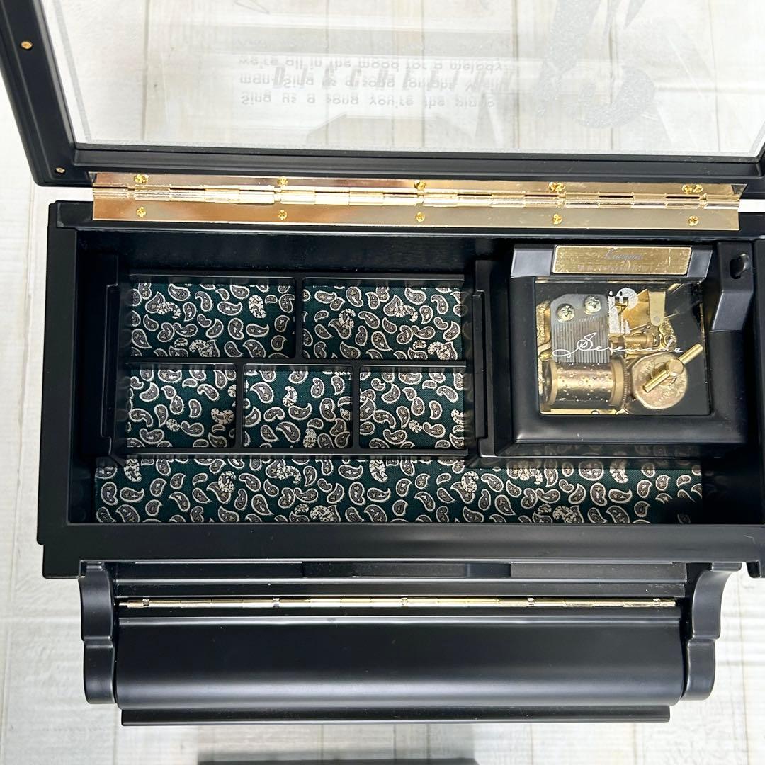 Sankyo製ピアノ型オルゴール付きジュエリーボックス【曲：乾杯】