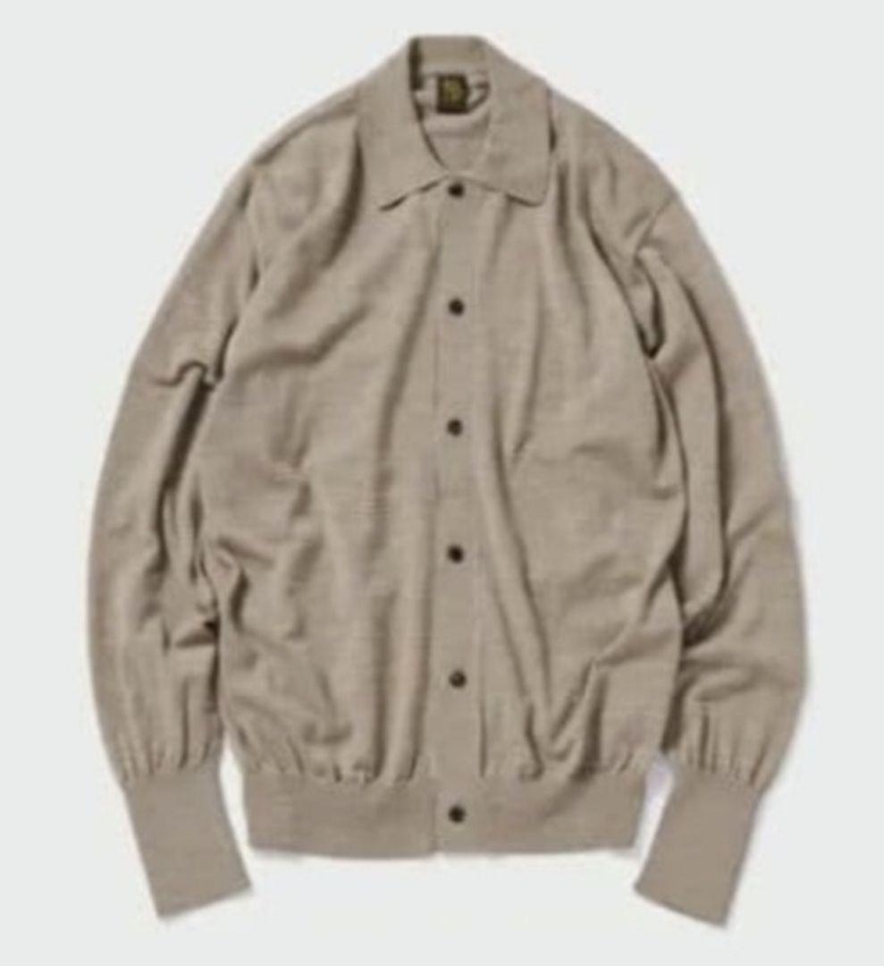 極美品24AW BATONER BABY WOOL POLO CARDIGAN